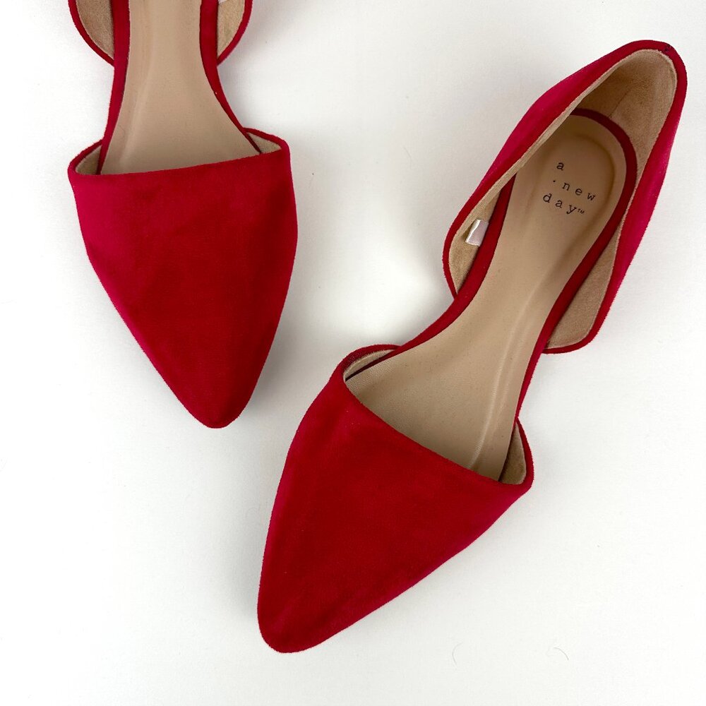 ❣️SOLD❣️ NEW! A New Day Women's Rebecca Microsuede Pointed Ballet Flats